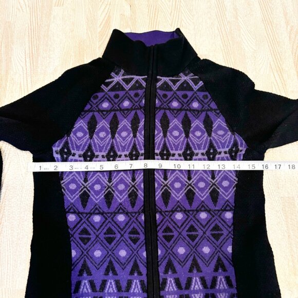 Title Nine 100% Merino Wool Long Sleeve Full Zip Cardigan Size Small - Picture 8 of 9